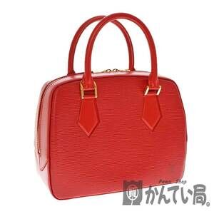 LOUIS VUITTON Sablon Epi Leather Castilian Red Handbag